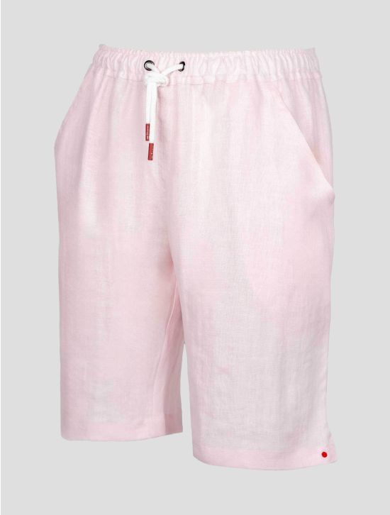 Kiton Pink Linen Short Pants 2