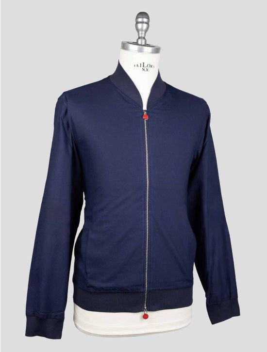 Kiton Blue Linen Coat KCZ20 2