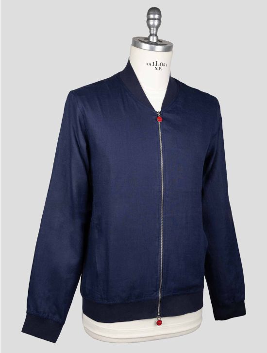 Kiton Blue Cotton Coat KCZ21 2