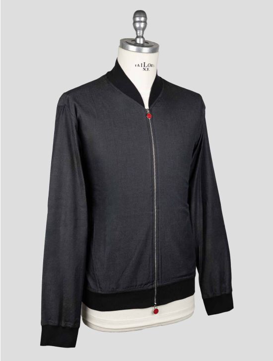 Kiton Dark Gray Cotton Ea Coat KCZ22 2