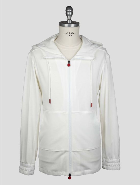 Kiton White Cotton Tracksuit Short Pants 2