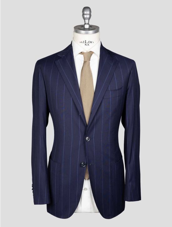 Sartorio Blue Virgin Wool Viscose Ea Suit 1