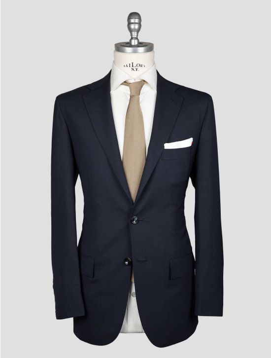 Kiton Blue Virgin Wool Suit Natural Strech 1