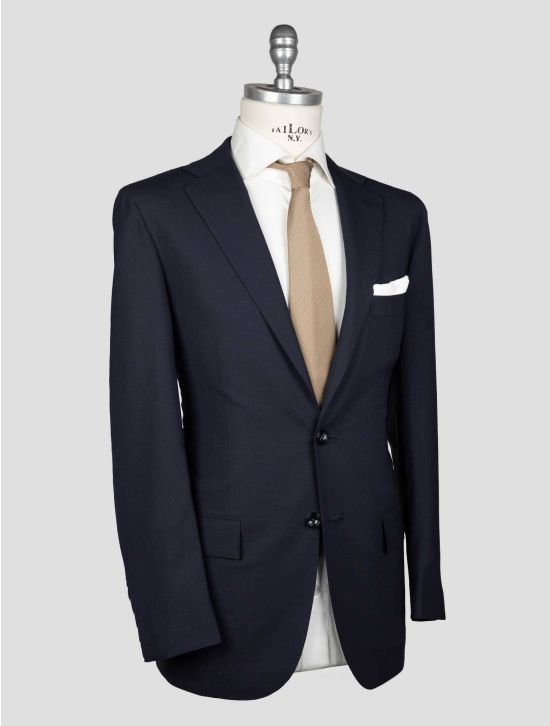 Kiton Blue Virgin Wool Suit Natural Strech 2