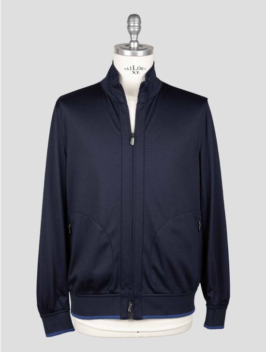 Cesare Attolini Blue Cotton Pa Coat ACZ1 1
