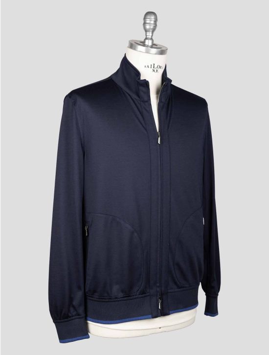 Cesare Attolini Blue Cotton Pa Coat ACZ1 2