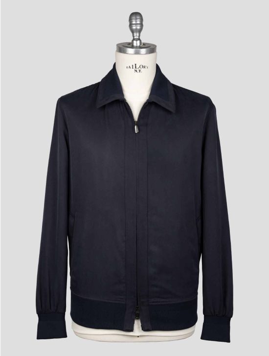 Cesare Attolini Blue Silk Coat ACZ4 1