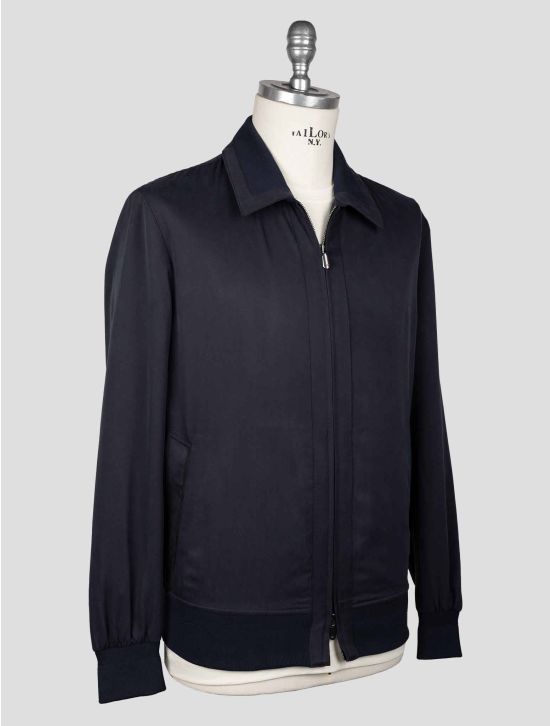 Cesare Attolini Blue Silk Coat ACZ4 2