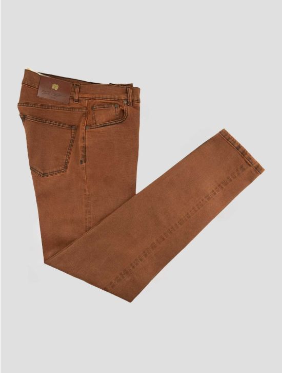 Marco Pescarolo Brown Cotton Ea Jeans 1