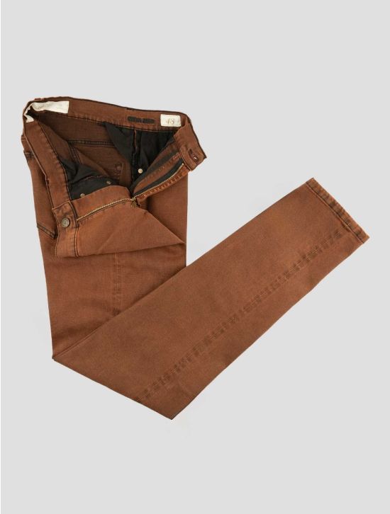 Marco Pescarolo Brown Cotton Ea Jeans 2