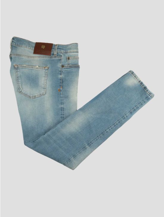 Marco Pescarolo Light Blue Cotton Ea Jeans