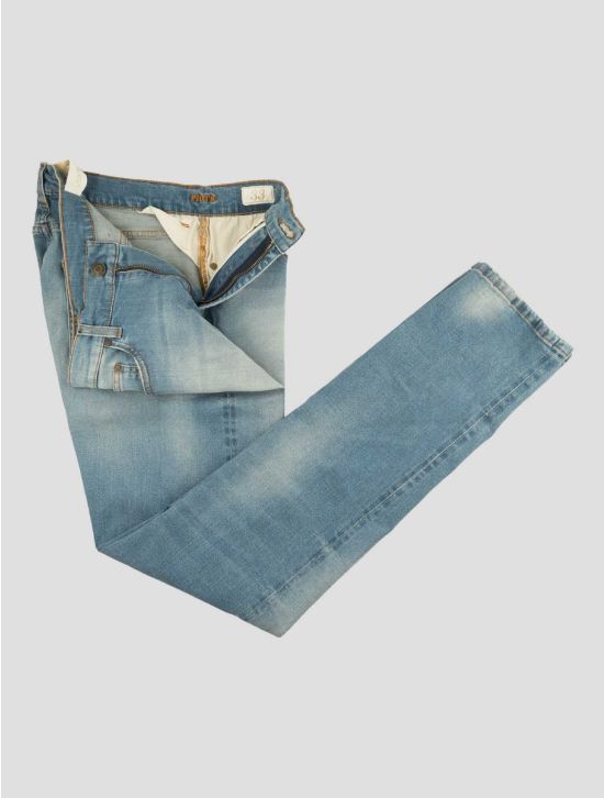 Marco Pescarolo Light Blue Cotton Ea Jeans