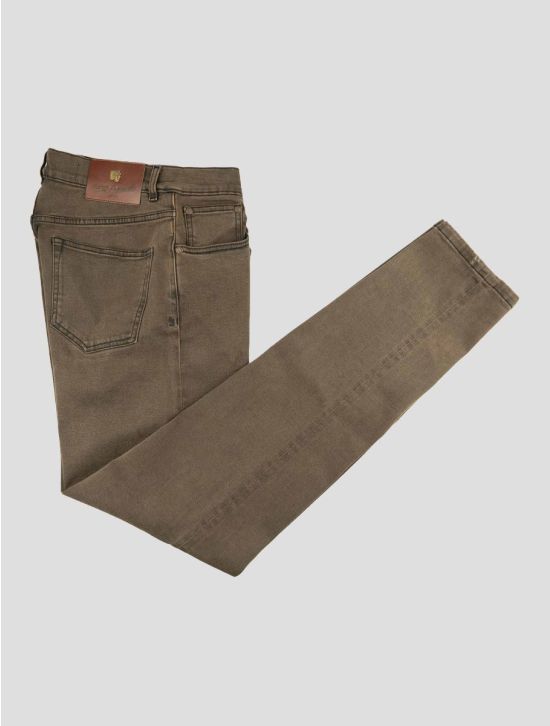 Marco Pescarolo Brown Cotton Ea Jeans 1