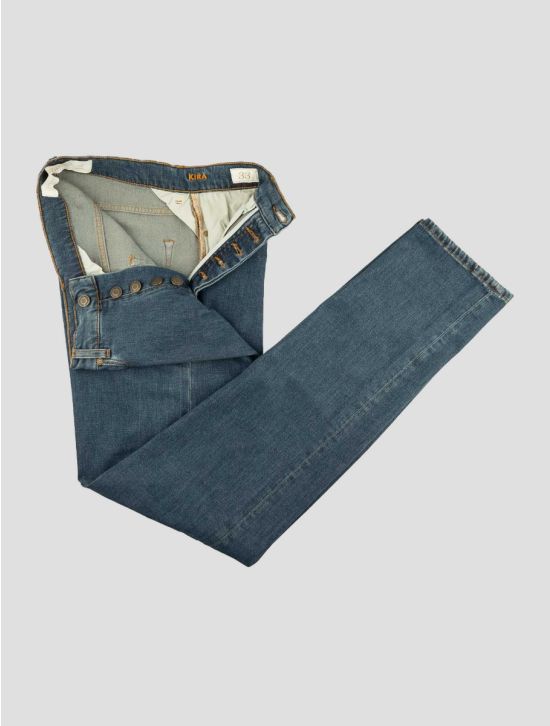 Marco Pescarolo Blue Cotton Lyocell Cashmere Ea Jeans 2