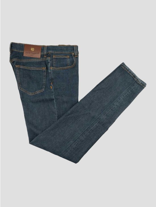 Marco Pescarolo Blue Cotton Lyocell Cashmere Ea Jeans