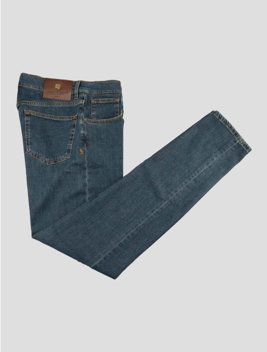 Marco Pescarolo Blue Cotton Lyocell Cashmere Ea Jeans 1