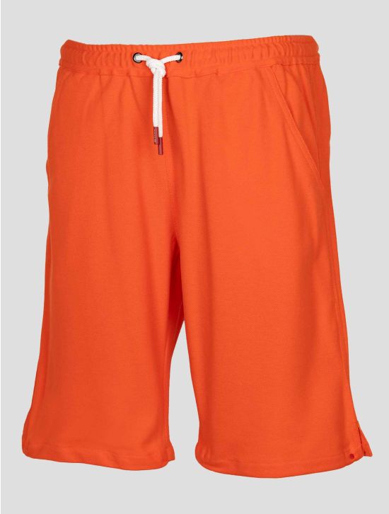 Kiton Orange Cotton Short Pants 2