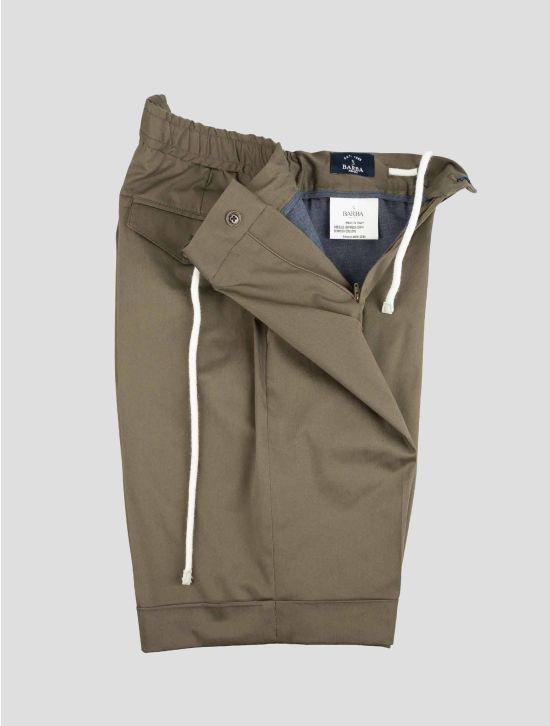 Barba Napoli Green Cotton Ea Short Pant BJZ1 2