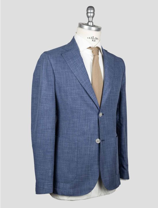 Barba Napoli Blue Cotton Virgin Wool Blazer BBZ2 2