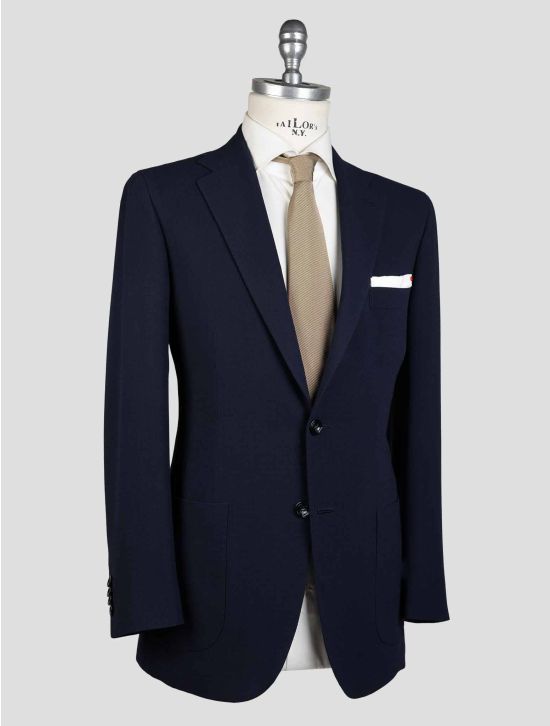 Kiton Blue Wool Blazer 2