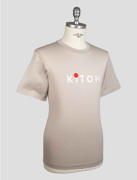 Kiton Taupe Cotton T-Shirt 2