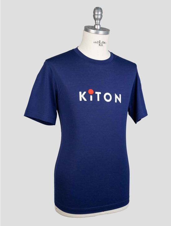 Kiton Blue Cotton T-Shirt 2