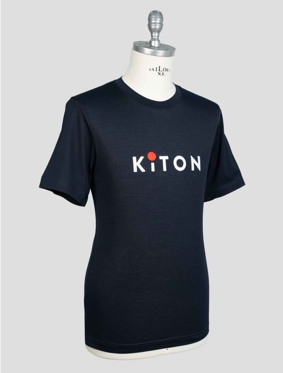 Kiton Blue Navy Cotton T-Shirt 2