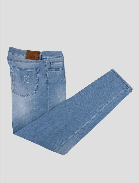 Zilli Light Blue Cotton Ea Jeans 1