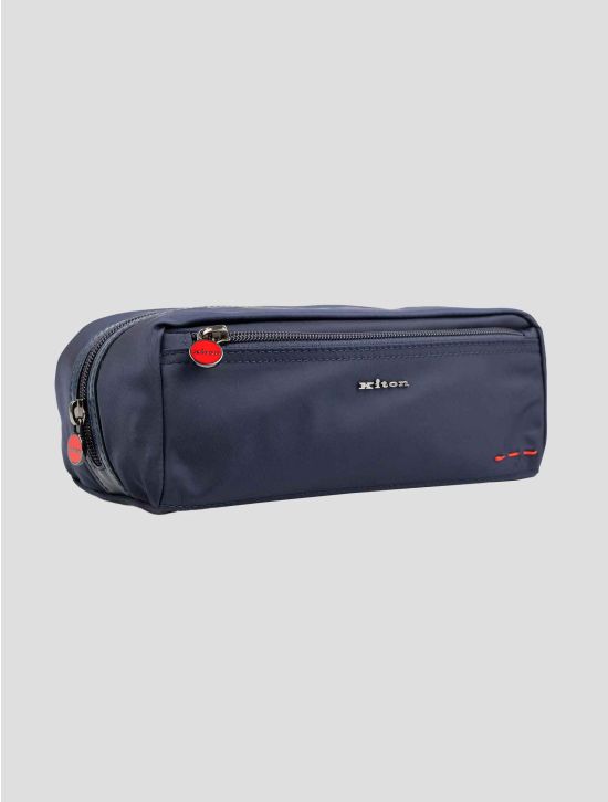 Kiton Blue Pa Pc Leather Pochette 2