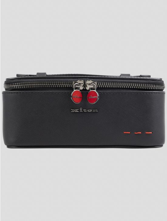 Kiton Black Leather Jewelry Box 1