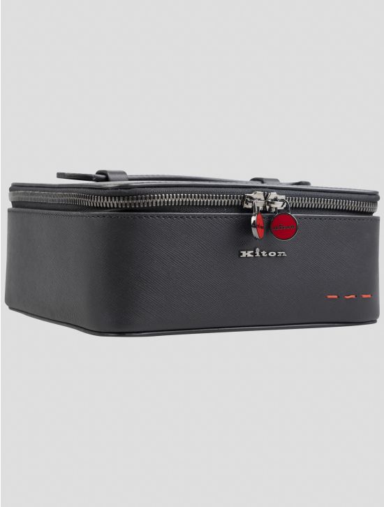 Kiton Black Leather Jewelry Box 2