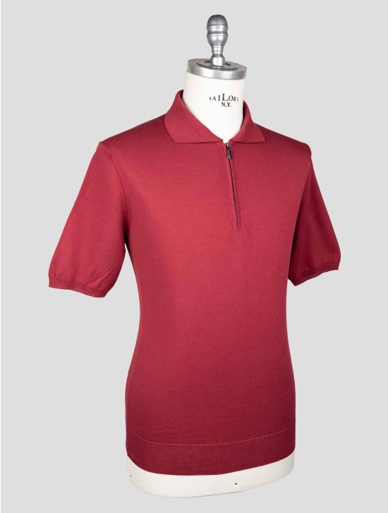 Cesare Attolini Red Cotton Polo AMZ4 2