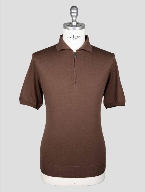 Cesare Attolini Brown Cotton Polo AMZ9 1