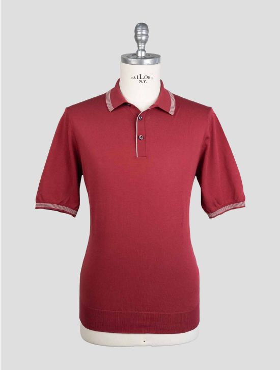 Cesare Attolini Red Cotton Polo AMZ10 1