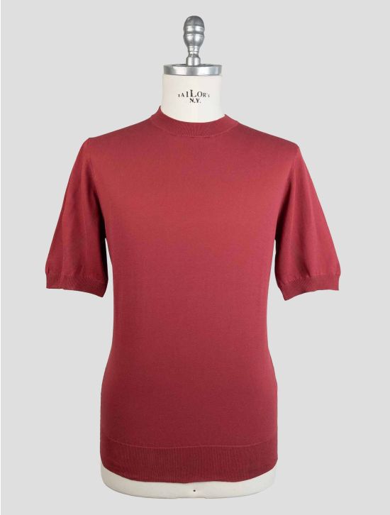 Cesare Attolini Red Cotton T-Shirt AMZ14 1