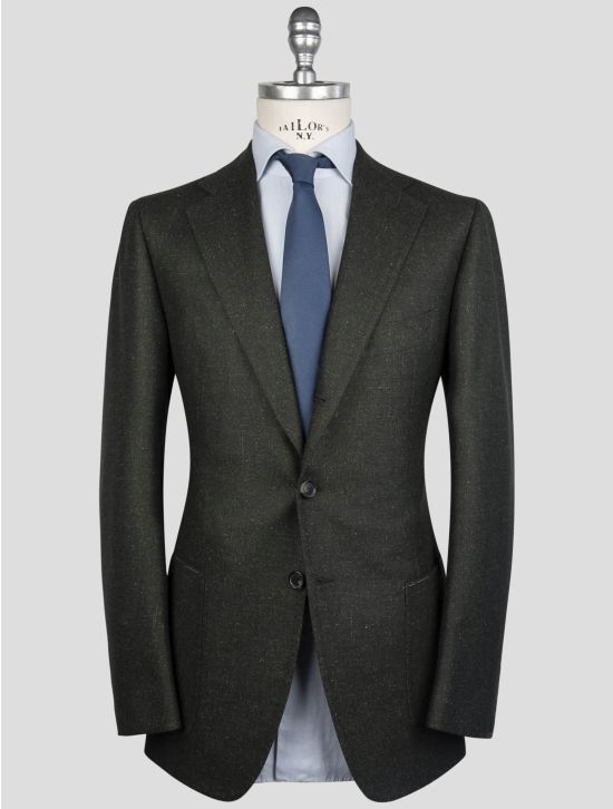 Cesare Attolini Green Virgin Wool Silk Linen Blazer 1