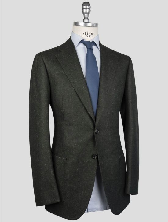 Cesare Attolini Green Virgin Wool Silk Linen Blazer 2