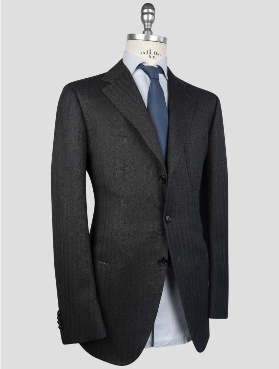 Cesare Attolini Black Wool Cashmere Blazer 2