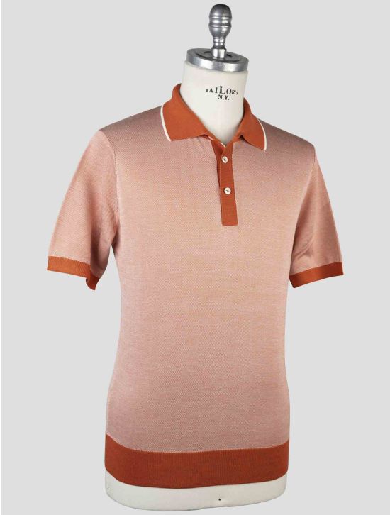 Cesare Attolini Orange Silk Polo 2