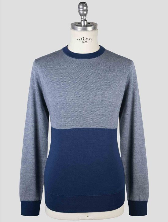 Cesare Attolini Blue Cashmere Silk Sweater Crewneck 1
