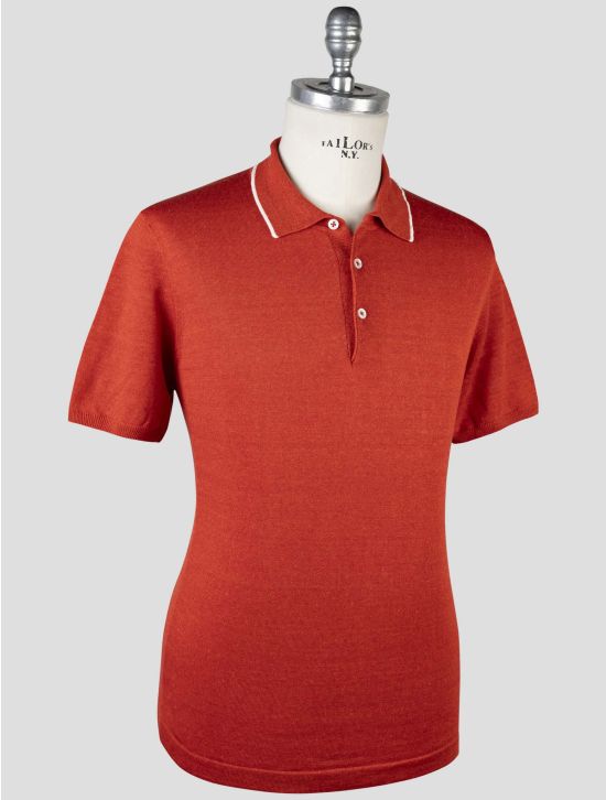 Cesare Attolini Red Linen Cotton Polo 2