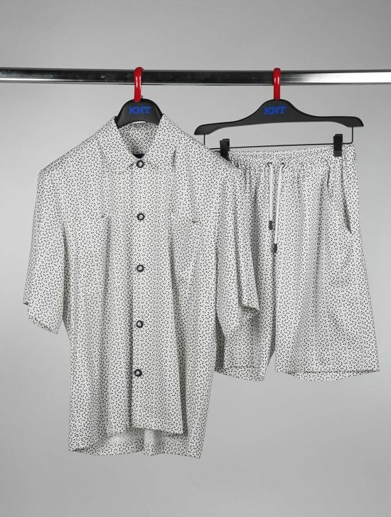 KNT Kiton White Black Cotton Tracksuit Special Edition 1