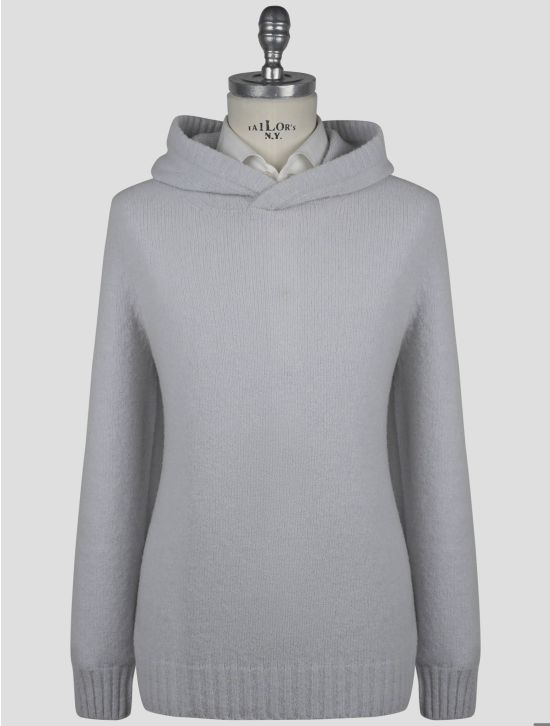 Gran Sasso Gray Virgin Wool Pa Sweater Hoodie 1