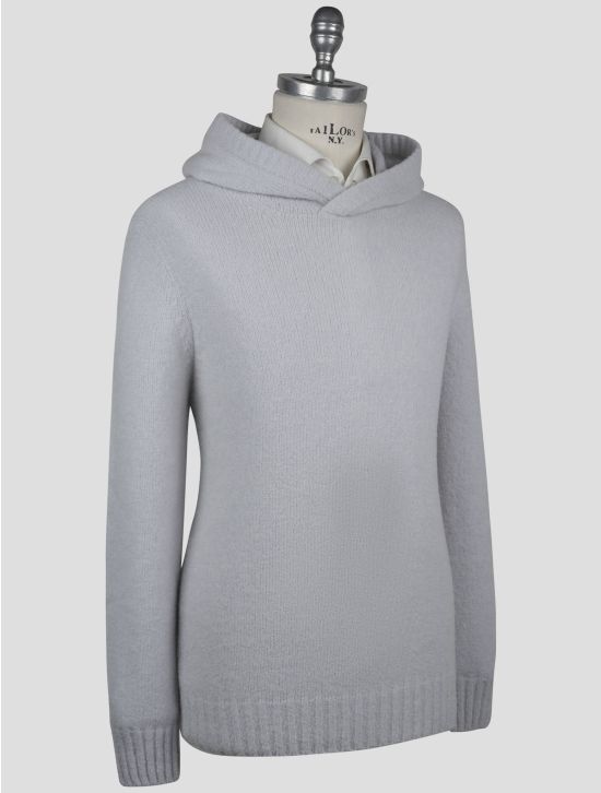 Gran Sasso Gray Virgin Wool Pa Sweater Hoodie 2