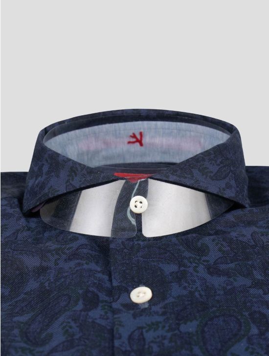 Isaia Blue Cotton Shirt 2