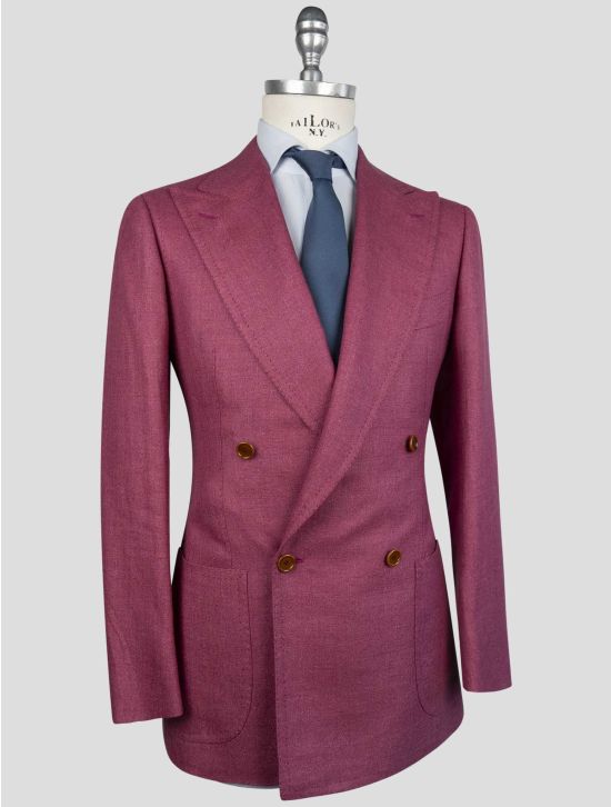 Cesare Attolini Violet Wool Linen Blazer 2