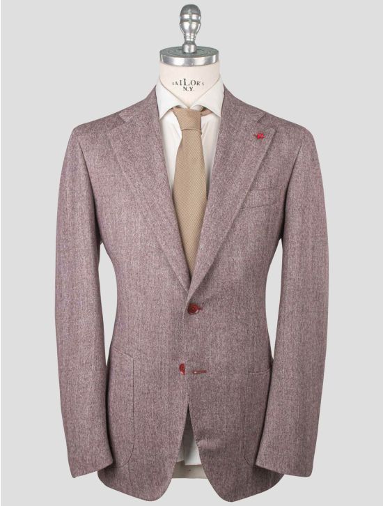 Isaia Lilac Wool Cotton Cashmere Blazer 1