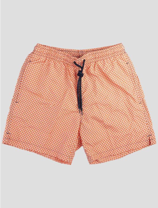 Drumohr Orange Pl Swim Trunks 1