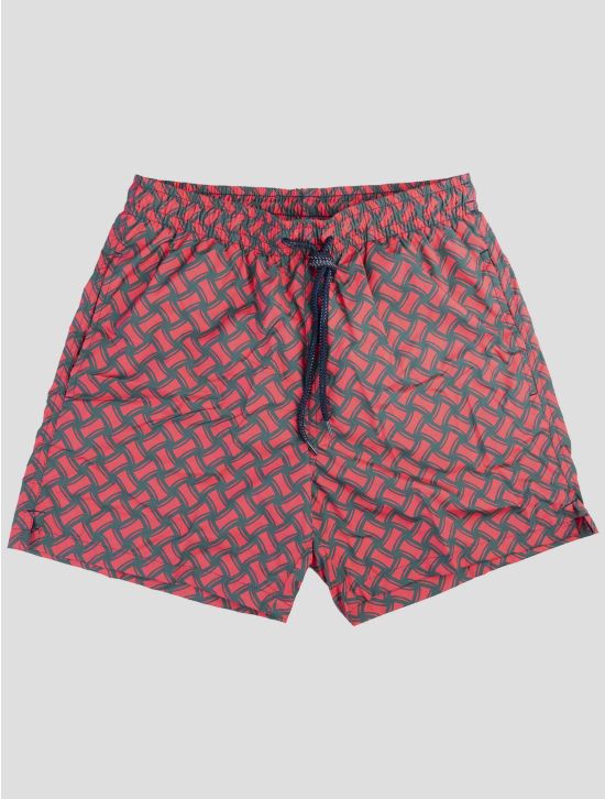 Drumohr Red Green Swim Trunks 1