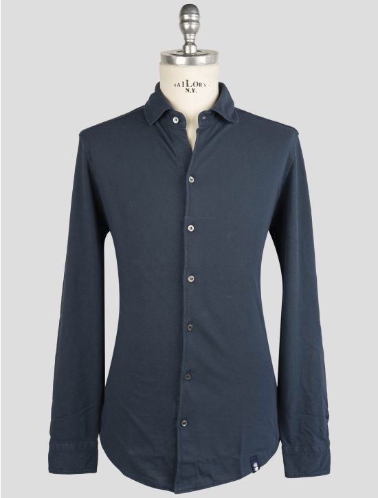 Drumohr Blue Cotton Shirt 1